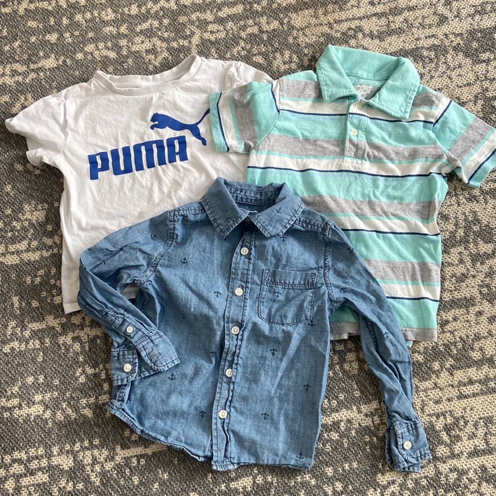 3 size 5-6 boys shirts